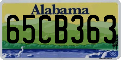 AL license plate 65CB363