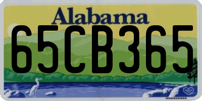 AL license plate 65CB365