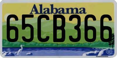 AL license plate 65CB366