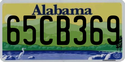 AL license plate 65CB369