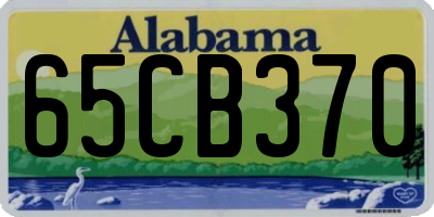 AL license plate 65CB370