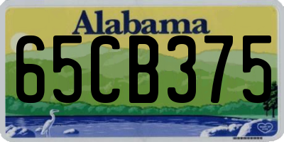 AL license plate 65CB375
