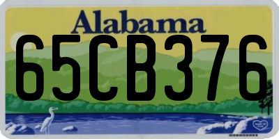 AL license plate 65CB376