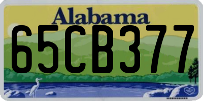 AL license plate 65CB377