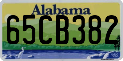 AL license plate 65CB382