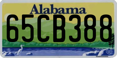 AL license plate 65CB388