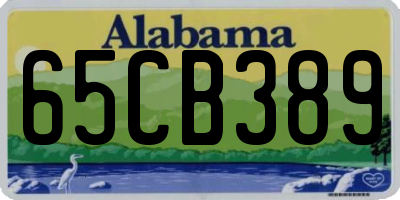 AL license plate 65CB389