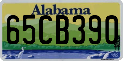 AL license plate 65CB390