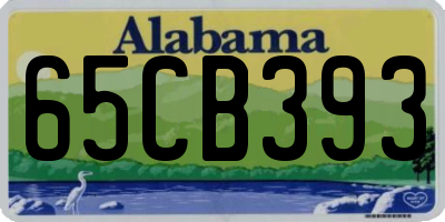 AL license plate 65CB393