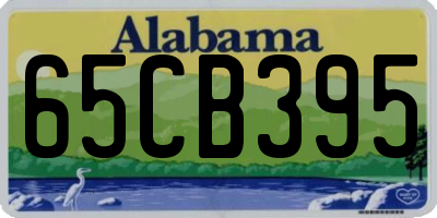 AL license plate 65CB395