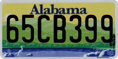 AL license plate 65CB399