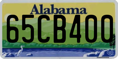 AL license plate 65CB400