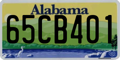 AL license plate 65CB401