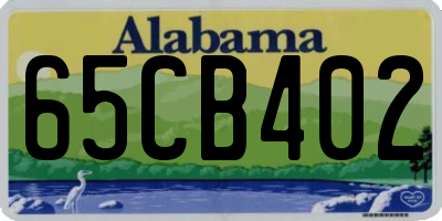 AL license plate 65CB402