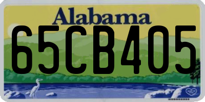 AL license plate 65CB405