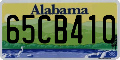 AL license plate 65CB410