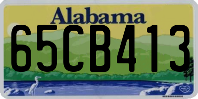 AL license plate 65CB413