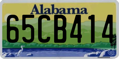 AL license plate 65CB414