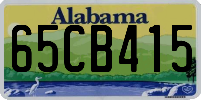 AL license plate 65CB415