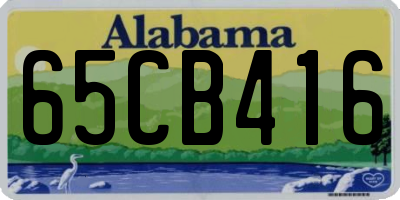 AL license plate 65CB416