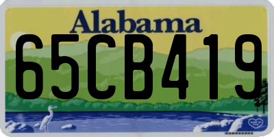 AL license plate 65CB419