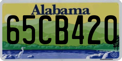 AL license plate 65CB420