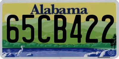 AL license plate 65CB422