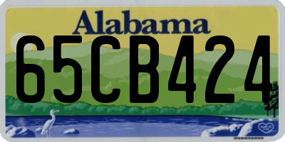 AL license plate 65CB424