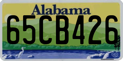 AL license plate 65CB426