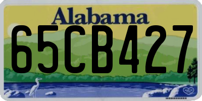 AL license plate 65CB427