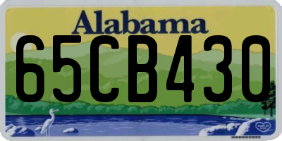 AL license plate 65CB430