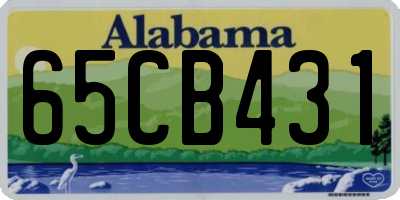AL license plate 65CB431