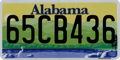 AL license plate 65CB436