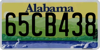 AL license plate 65CB438
