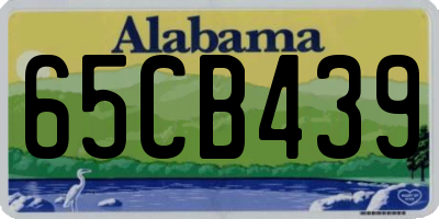 AL license plate 65CB439
