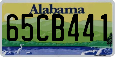 AL license plate 65CB441