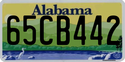 AL license plate 65CB442