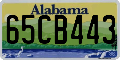 AL license plate 65CB443