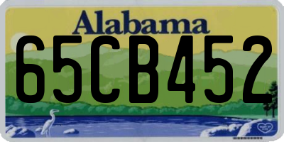 AL license plate 65CB452
