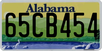 AL license plate 65CB454