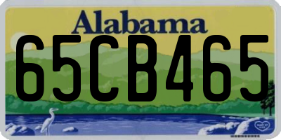 AL license plate 65CB465