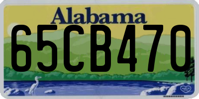 AL license plate 65CB470