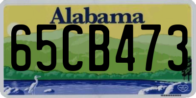 AL license plate 65CB473