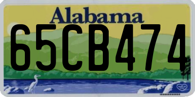 AL license plate 65CB474