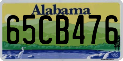 AL license plate 65CB476