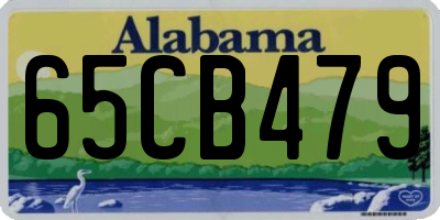 AL license plate 65CB479