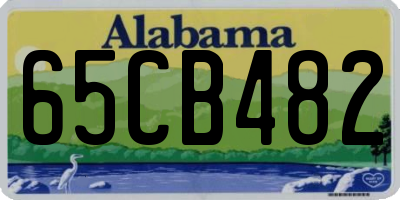 AL license plate 65CB482