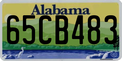 AL license plate 65CB483