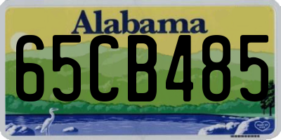 AL license plate 65CB485