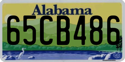 AL license plate 65CB486